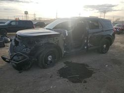 Salvage cars for sale at Chicago Heights, IL auction: 2023 Ford Explorer Police Interceptor