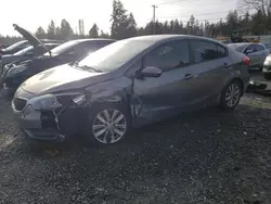 KIA salvage cars for sale: 2016 KIA Forte LX