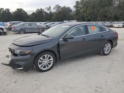 Salvage cars for sale from Copart Ocala, FL: 2016 Chevrolet Malibu LT