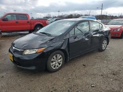 Honda salvage cars for sale: 2012 Honda Civic LX