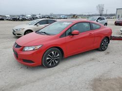 Salvage cars for sale from Copart Kansas City, KS: 2013 Honda Civic EX