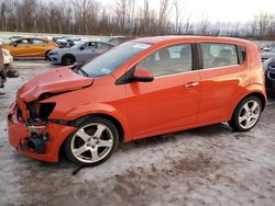 Salvage cars for sale from Copart Leroy, NY: 2012 Chevrolet Sonic LTZ