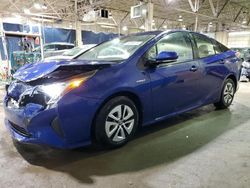 Salvage cars for sale at Woodhaven, MI auction: 2016 Toyota Prius