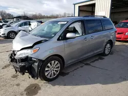 Salvage cars for sale at Duryea, PA auction: 2017 Toyota Sienna XLE