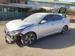 Nissan salvage cars for sale: 2021 Nissan Sentra SV