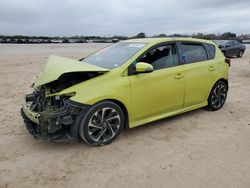 Salvage cars for sale from Copart San Antonio, TX: 2017 Toyota Corolla IM