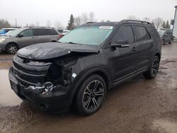 Salvage cars for sale at Bowmanville, ON auction: 2015 Ford Explorer Sport