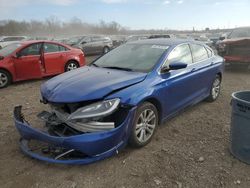 Salvage cars for sale at Des Moines, IA auction: 2015 Chrysler 200 Limited