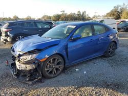 Salvage cars for sale at Riverview, FL auction: 2019 Honda Civic Sport