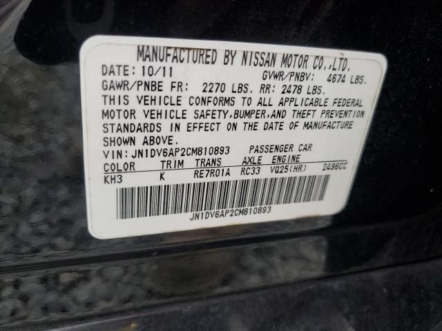 2012 Infiniti G25 Base