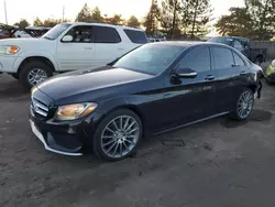 Vehiculos salvage en venta de Copart Denver, CO: 2015 Mercedes-Benz C 300 4matic