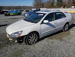 Salvage cars for sale at Concord, NC auction: 2007 Honda Accord EX