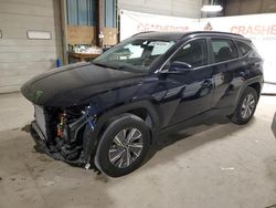 Salvage cars for sale at Eldridge, IA auction: 2022 Hyundai Tucson Blue