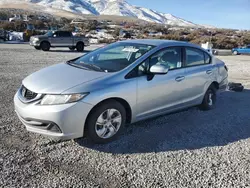 Salvage cars for sale at Reno, NV auction: 2015 Honda Civic LX