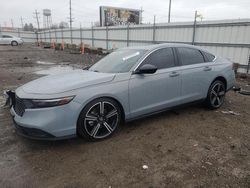 Salvage cars for sale at Dyer, IN auction: 2024 Honda Accord Hybrid Sport