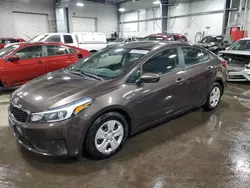 Salvage cars for sale at Ham Lake, MN auction: 2018 KIA Forte LX