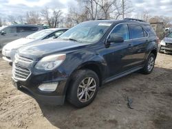 Chevrolet Equinox lt salvage cars for sale: 2016 Chevrolet Equinox LT