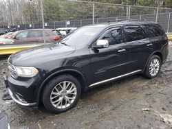 Salvage cars for sale at Waldorf, MD auction: 2014 Dodge Durango Citadel