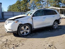 Toyota Highlander salvage cars for sale: 2013 Toyota Highlander Limited