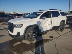 Salvage cars for sale at Grand Prairie, TX auction: 2021 GMC Acadia SLE