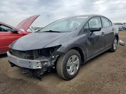 Salvage cars for sale at Elgin, IL auction: 2015 Honda Civic LX