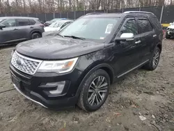 2017 Ford Explorer Platinum en venta en Waldorf, MD