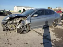 Salvage cars for sale at Tulsa, OK auction: 2016 Honda Accord Sport