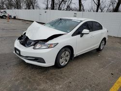 Salvage Cars with No Bids Yet For Sale at auction: 2013 Honda Civic LX