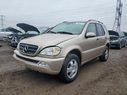 Mercedes-Benz ml 320 salvage cars for sale: 2002 Mercedes-Benz ML 320