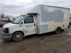 Salvage trucks for sale at Portland, MI auction: 2018 GMC Savana Cutaway G3500