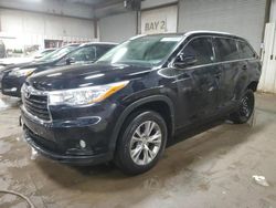 Toyota Highlander salvage cars for sale: 2015 Toyota Highlander XLE