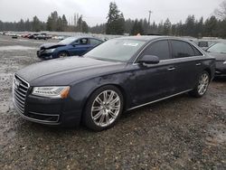 Salvage cars for sale at Graham, WA auction: 2015 Audi A8 L Quattro