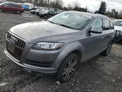 Vehiculos salvage en venta de Copart Portland, OR: 2013 Audi Q7 Premium Plus