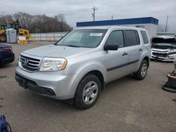 Honda salvage cars for sale: 2012 Honda Pilot LX