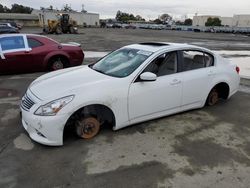 Salvage cars for sale at Martinez, CA auction: 2013 Infiniti G37 Base