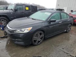 Salvage cars for sale from Copart Windsor, NJ: 2016 Honda Accord Sport