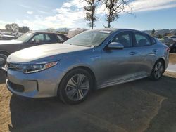 Salvage cars for sale at San Martin, CA auction: 2017 KIA Optima Hybrid