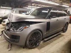 Land Rover Range Rover salvage cars for sale: 2019 Land Rover Range Rover HSE