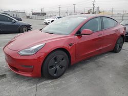 Salvage cars for sale from Copart Sun Valley, CA: 2022 Tesla Model 3