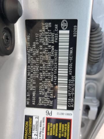 2012 Toyota Camry Base