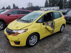 Salvage cars for sale at Graham, WA auction: 2015 Honda FIT LX