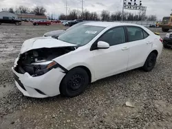 Salvage cars for sale at Columbus, OH auction: 2015 Toyota Corolla L