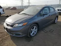 Salvage cars for sale at Elgin, IL auction: 2012 Honda Civic EX