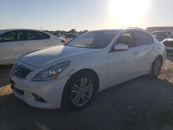 Salvage cars for sale from Copart San Antonio, TX: 2011 Infiniti G25 Base