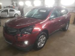 Salvage cars for sale at Pekin, IL auction: 2017 Chevrolet Traverse LT