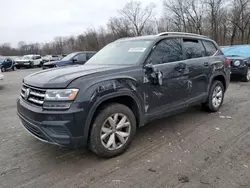 Salvage cars for sale at Ellwood City, PA auction: 2019 Volkswagen Atlas S