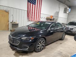 Chevrolet salvage cars for sale: 2016 Chevrolet Malibu LT