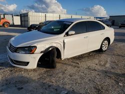 Salvage cars for sale at Arcadia, FL auction: 2015 Volkswagen Passat S