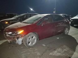 Chevrolet salvage cars for sale: 2018 Chevrolet Cruze LT