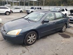 Salvage cars for sale at Savannah, GA auction: 2004 Honda Accord EX